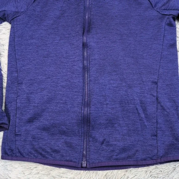 Under Armour Sweatshirt Womens M Purple Hoodie Cold Gear Zip Up Athletic Pockets - Picture 7 of 12